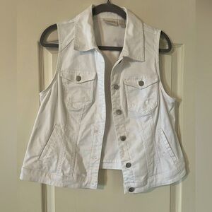 Chico's White Denim Vest
